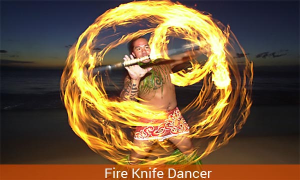 Kanapali Sunset Luau Fireknife Dancer